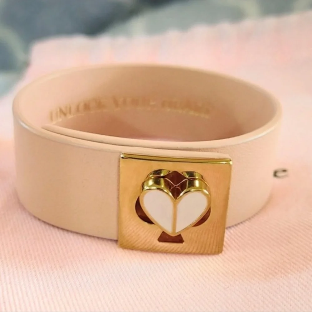 Kate Spade Leather Pink Bracelet - Picture 2 of 6